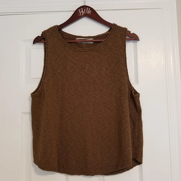 Free People Adelaide Sweater Set Candied Walnut Combo Size L Tank & Pants Set - Picture 2 of 16